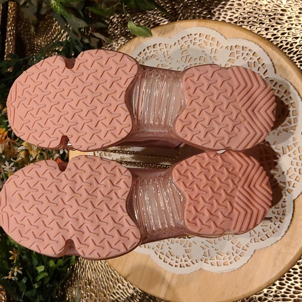 Air Cushion Lace Up Walking Pink Sneakers - Picture 7 of 12